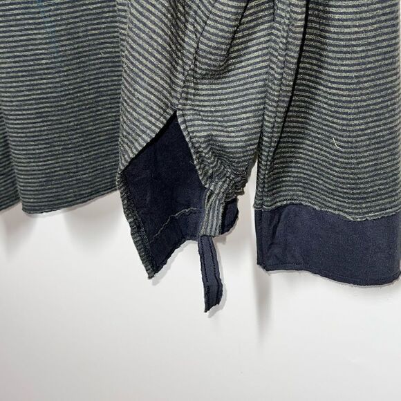 NWT HABITAT LIV DRAWSTRING BOXY SWEATSHIRT TOP CITRON STRIPE Sz 2X- 3X Host Pick - Picture 8 of 9